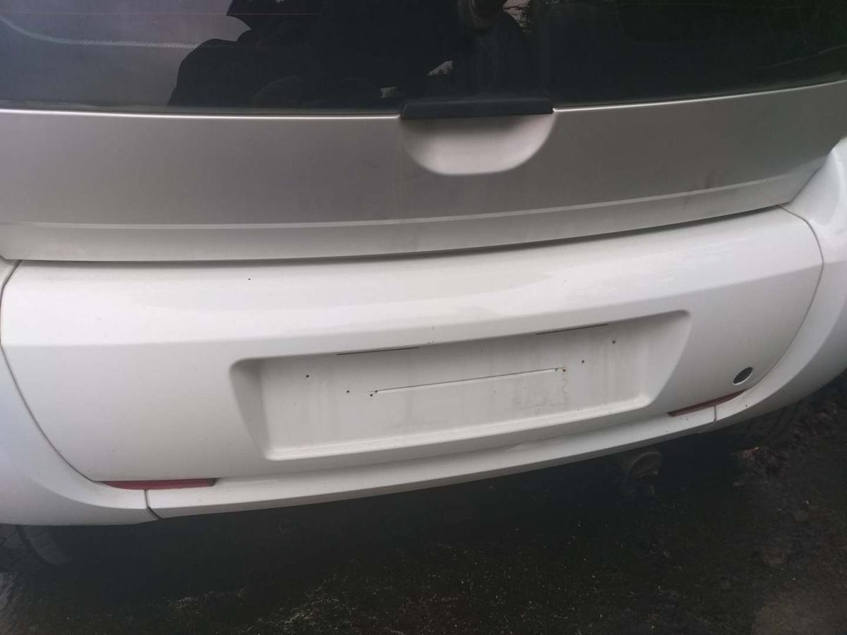 Smart ForFour 454 original Sto&szlig;stange Stossf&auml;nger hinten Mittelteil Ice White Bj.2006